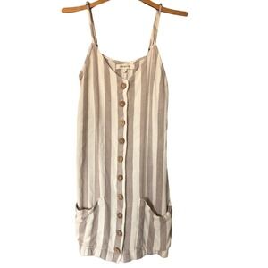 Rip Curl Taupe Ashmore Mini Dress Size S